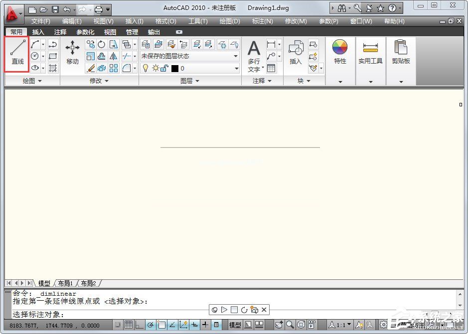 AutoCAD  2010定数等分怎么用？