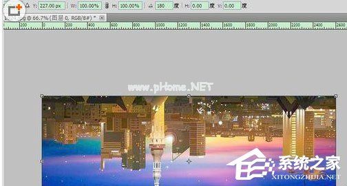 Adobe  Photoshop怎么查看极坐标的位置？