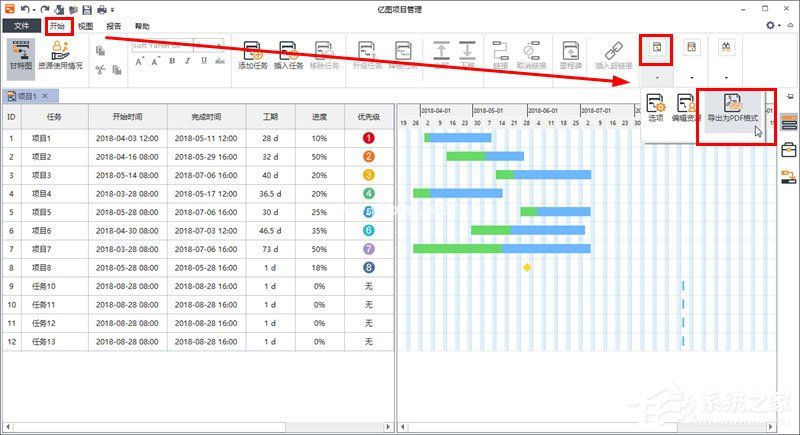 Edraw  Project制定项目计划