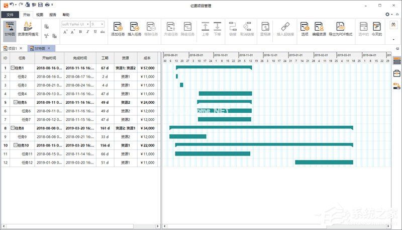 Edraw  Project设置甘特图样式