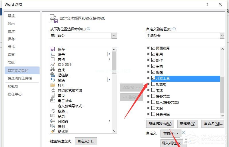 Word怎样添加开发工具？添加开发工具的方法步骤