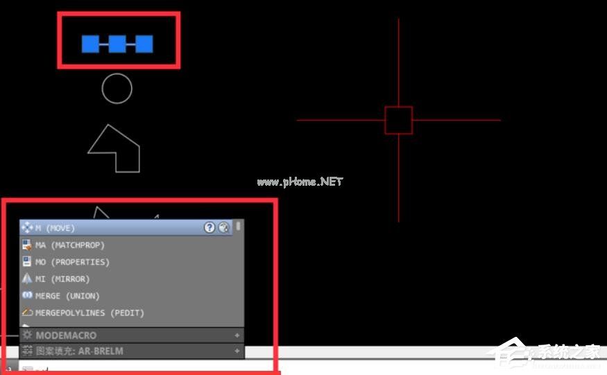 AutoCAD  2004拖动图形的方法