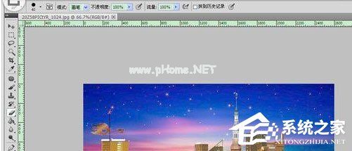 Adobe  Photoshop怎么查看极坐标的位置？