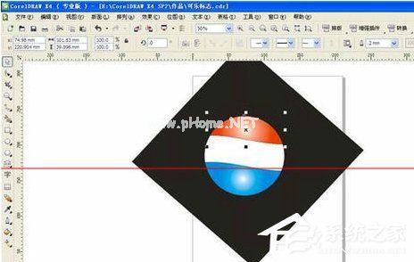 CorelDRAW如何制作百事可乐标志？CorelDRAW制作百事可乐标志的方法