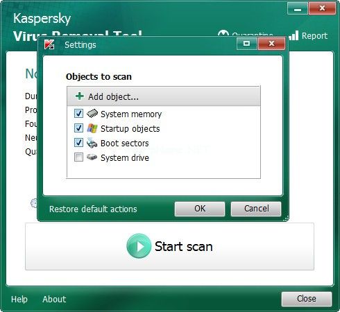 Kaspersky  Virus  Removal  Tool软件图片2