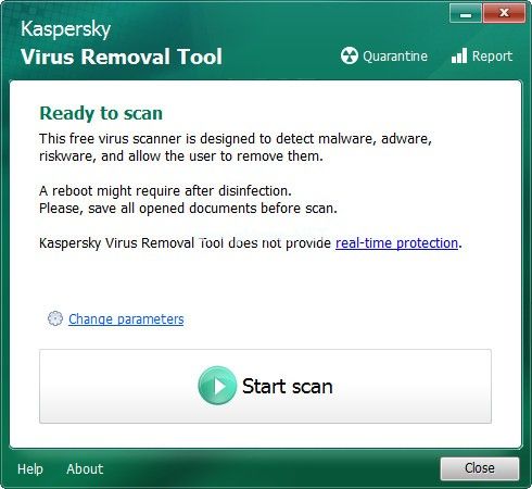 Kaspersky  Virus  Removal  Tool软件图片1