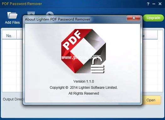 Lighten  PDF  Password  Remover软件图片2