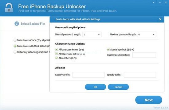 iLike  Free  iPhone  Backup  Unlocker图