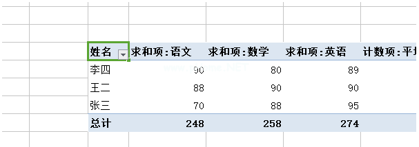 如何使用excel数据透视表求和 使用excel求和的方法