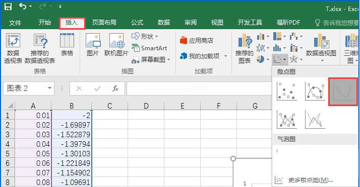 如何在Excel表格中绘制对数函数图   Excel表格中绘制对数函数图的具体方法 