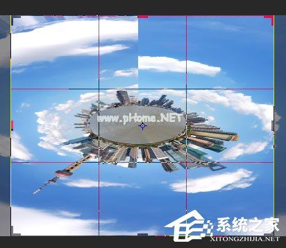 使用PS极坐标制作360度圆形全景图的方法