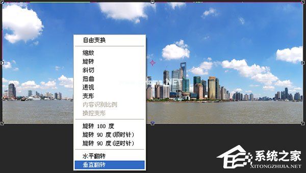 使用PS极坐标制作360度圆形全景图的方法