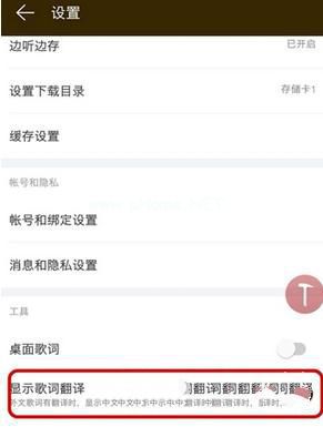 网易云音乐的歌词怎么显示双语