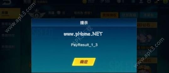 QQ飞车手游充值提示payresult_1_3详解 充值提示payresult_1_3该怎么解决？[图]图片1