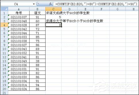 Excel表格COUNTIF函数的使用方法