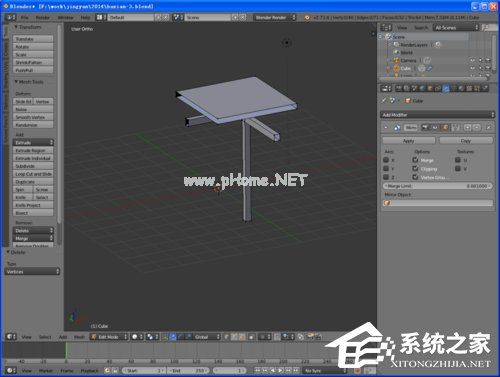 Blender八仙桌建模教程