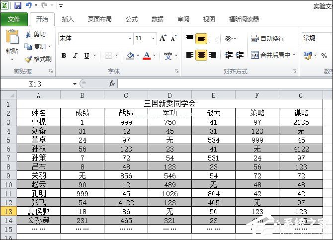 表格如何隔行填充颜色？Excel表格底色隔行填充方法