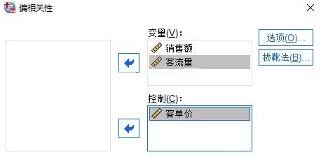 SPSS的两变量相关/偏相关与距离相关分