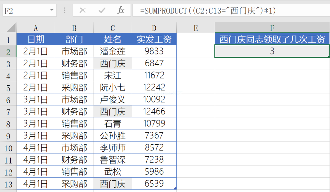 Office中SUMPRODUCT函数有什么作用？