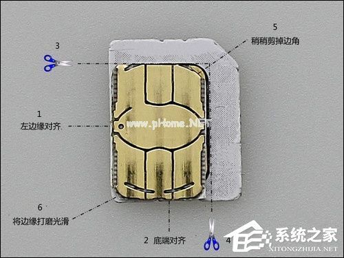 手机卡剪卡教程分享 新旧SIM卡剪成Nano卡的方法