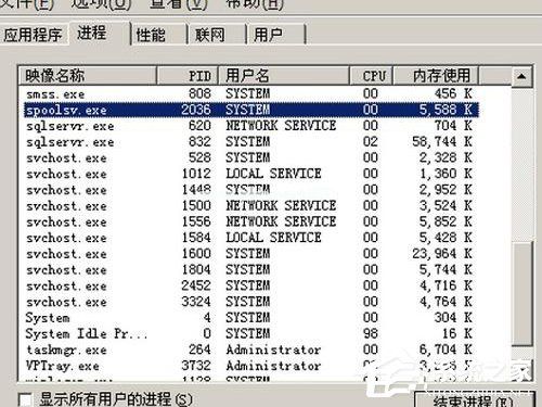 spoolsv.exe进程占用CPU资源很严重怎么办？