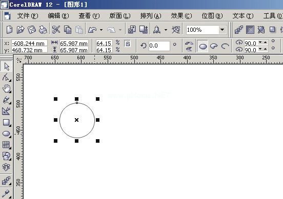 cdr绘制正圆