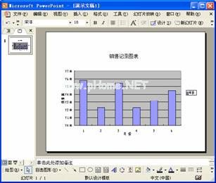 复制Excel图表到PowerPoint文件中