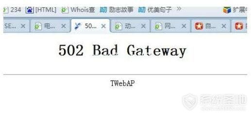 502 bad  gateway是什么意思