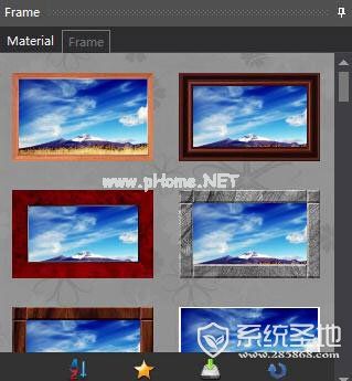 图片工厂添加材料相框教程