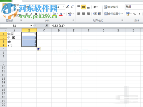 excel使用len和lenb函数图文教程