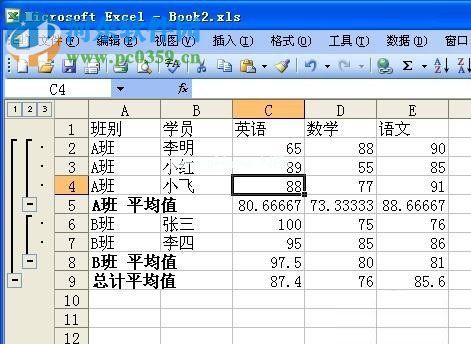 excel平均值操作的操作方法