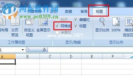 excel网格线设置查看方法