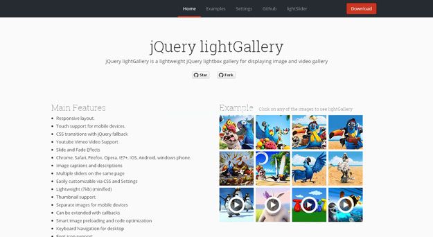 JQuery  lightGallery