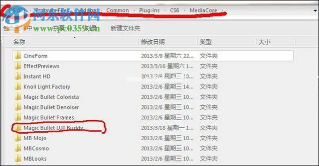PR  CS6安装Magic  Bullet  Lut  Buddy插件的方法