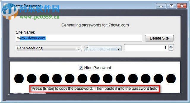 master  password  使用方法