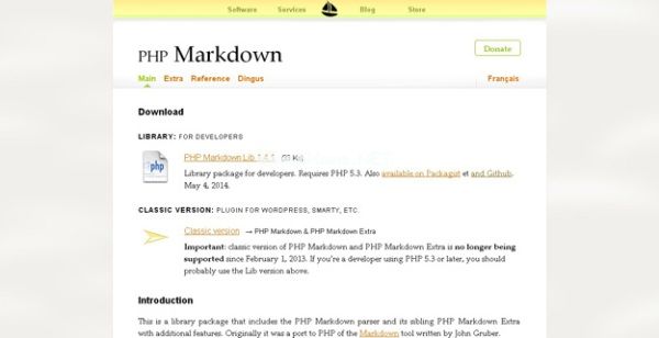 PHP  Markdown