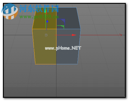 使用c4d将物体切为两半的方法