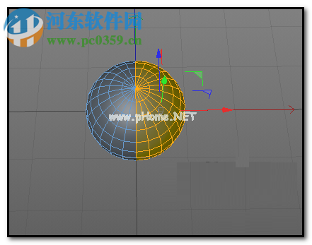 使用c4d将物体切为两半的方法