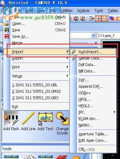 cam350打开gerber文件的教程