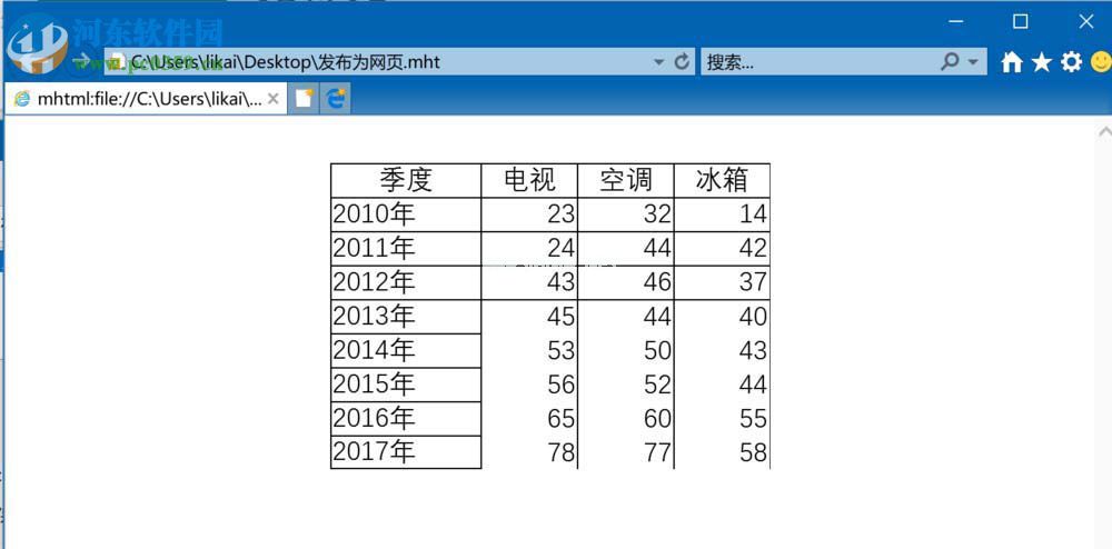 excel2016保存到网页格式