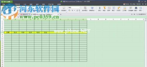 修改wps表格颜色的方法