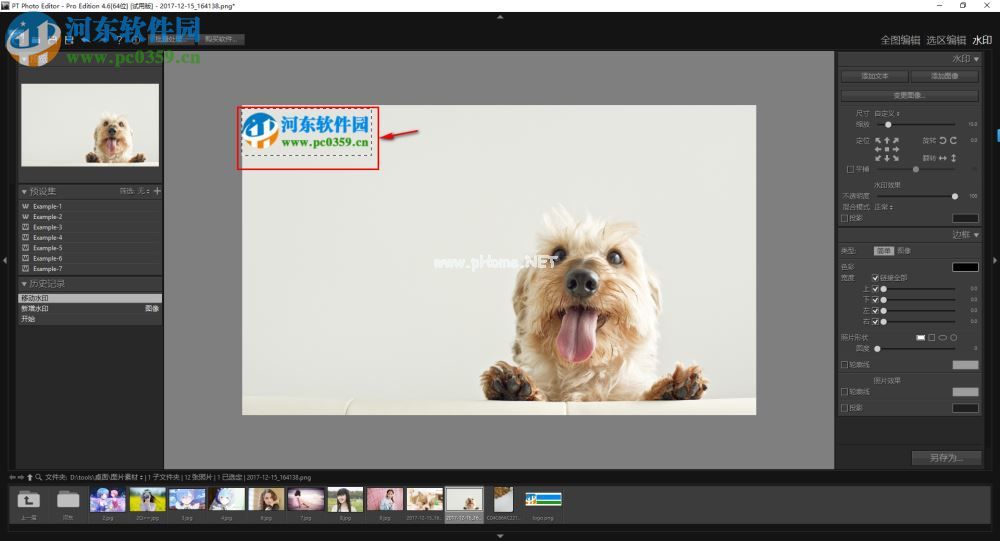 pt  photo  editor  4给图片添加水印的方法