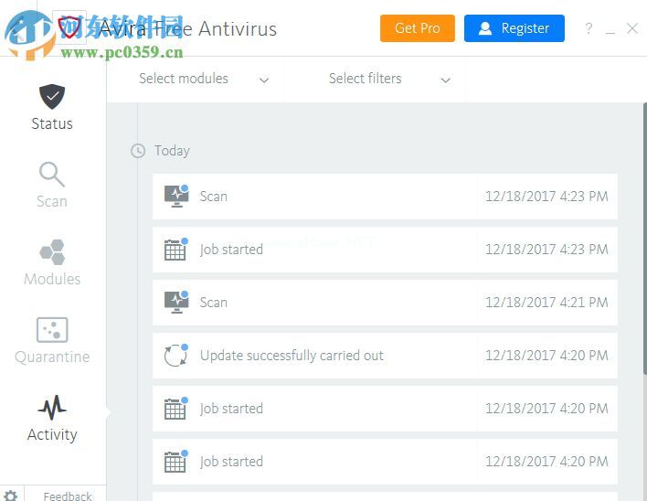 Avira  Free  Antivirus（小红伞杀毒软件）的使用方法