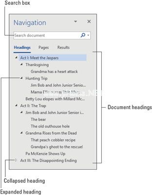 word2019-导航窗格