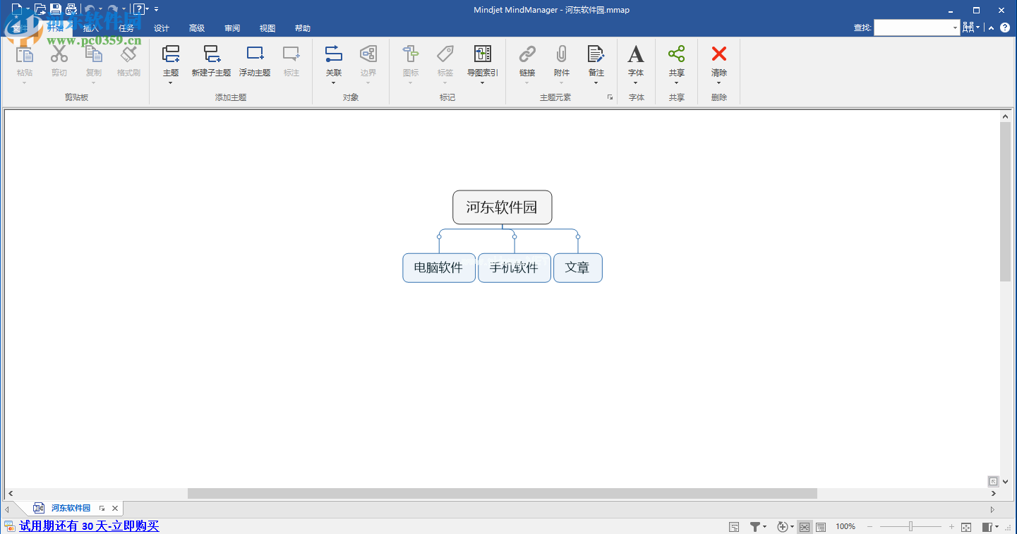 Mindjet  MindManager  Pro将思维导图保存为PDF格式的方法