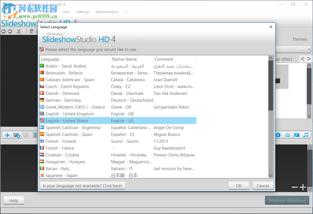 Ashampoo  Slideshow  Studio  HD  4设置为中文的方法