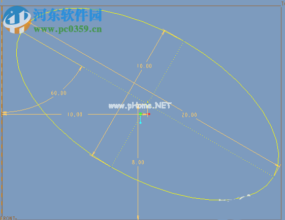 使用ProE绘制椭圆的方法