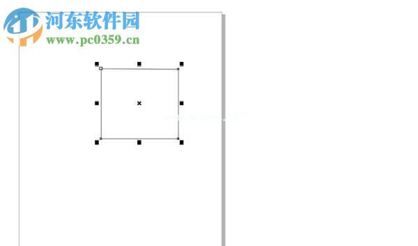 使用CDR的折线工具绘制正方形的方法