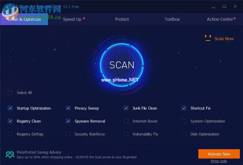 Advanced  SystemCare  11设置中文的方法