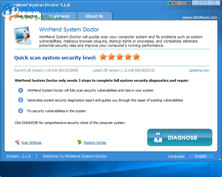 WinMend  System  Doctor设置为中文的方法